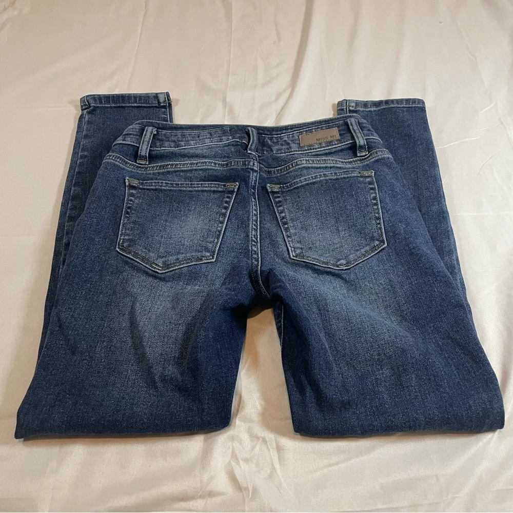 Miss‎ Me Dark Blue Ankle Skinny Jeans